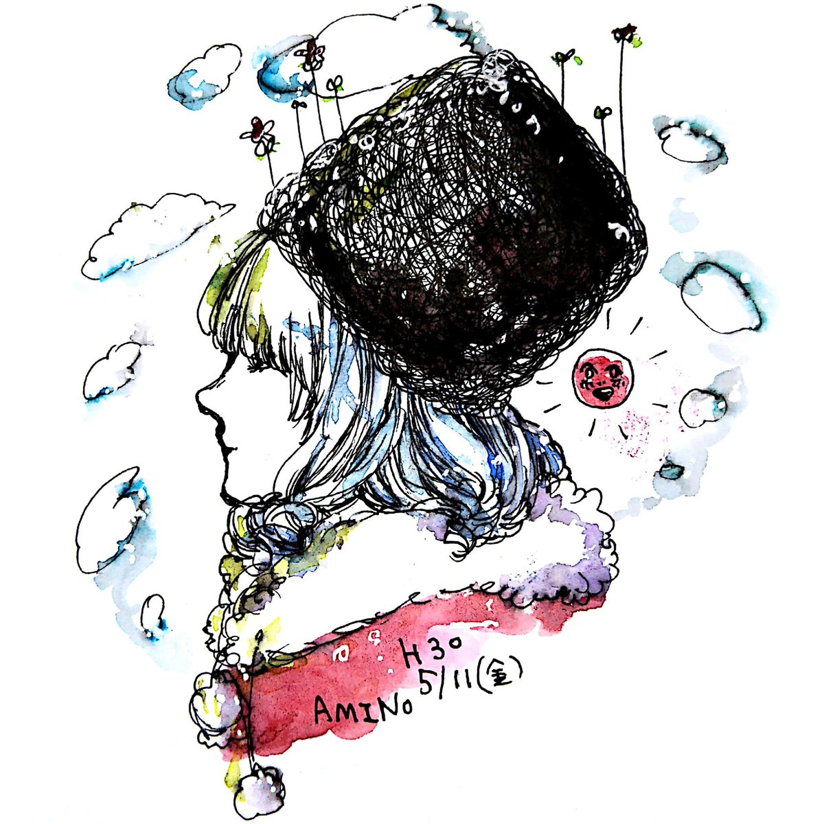 「FINLANDSかっこいい…モコモコの帽子描きたくなりました 」|中田アミノのイラスト
