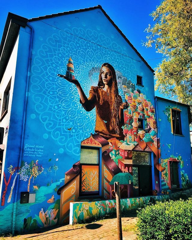 Dirkdb's tweet photo. A sunny Friday morning makes working today a bit easier. .
.
.
.
.
#bruxellesmabelle #brusselscity #ilovebrussels #welovebrussels #belgium_unite #belgium #loves_united_belgium #sprouttobebrussels #igersbelgium #igbelgium #mural #streetart #vorst #forret … https://t.co/m7TmSrzhze https://t.co/XEnvDqmPpG