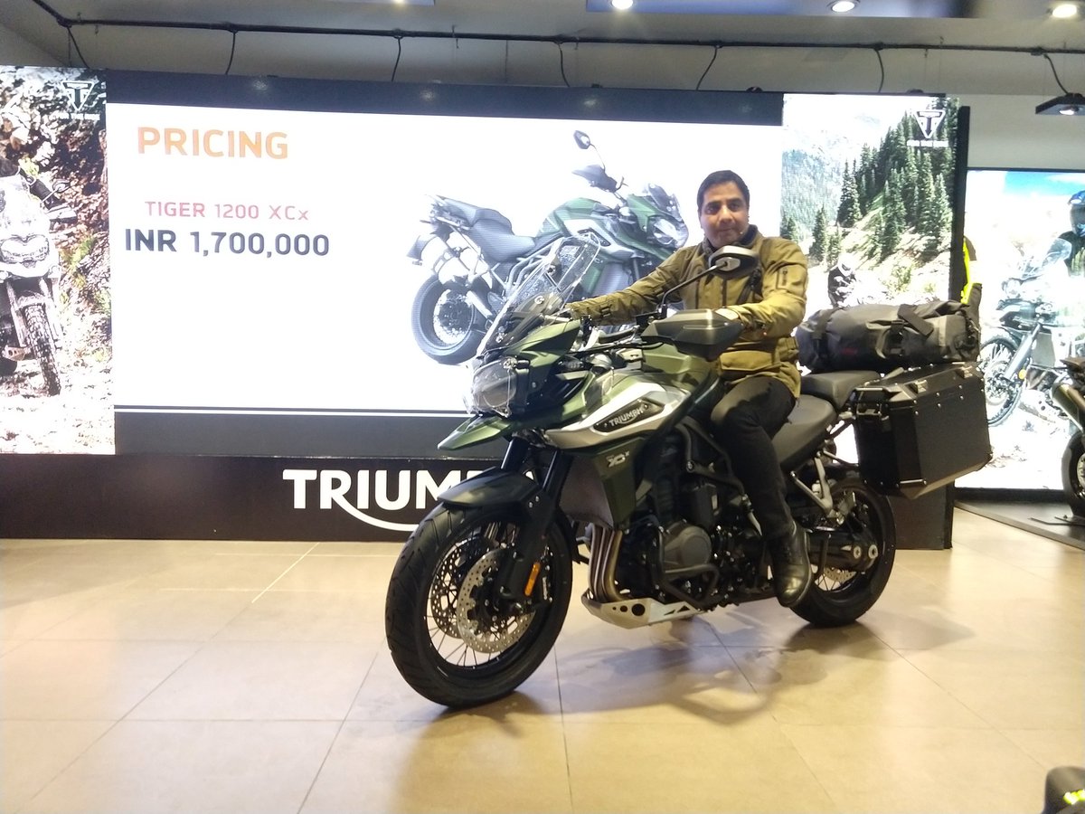 domyowndance's tweet photo. The @IndiaTriumph #NewTiger1200 launches from just ₹17 lac onwards (#exshowroom). #Tiger1200XCX #Tiger1200 #ChooseEpic #ForTheRide #Triumph @OfficialTriumph https://t.co/dv0ltktUhF