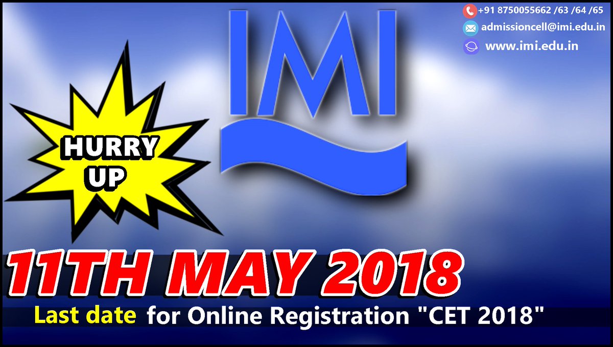 imimerchantnavy's tweet photo. HURRY UP!
 Today is the last date for the registration of IMU CET 2018
#MerchantNavy #IMU  #IMI #Navy #IIT https://t.co/XTyAhmseUS