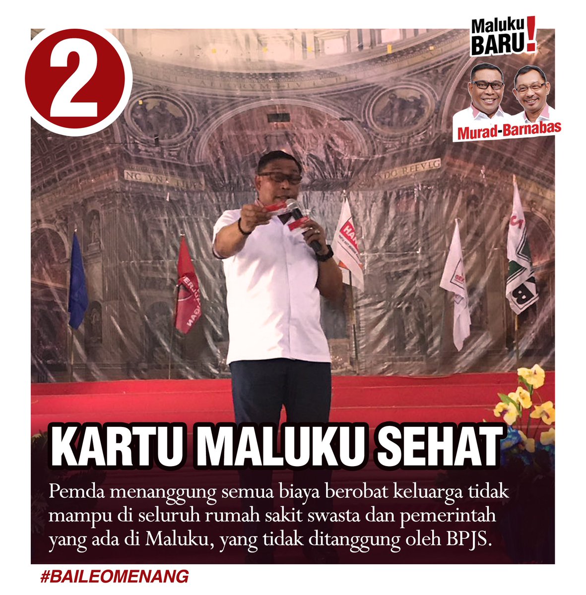LoupattyMario's tweet photo. #2018GantiGubernur #BaileoBenahiMaluku
BAILEO memberikan jaminan kesehatan yang merata di seluruh desa di maluku.
@djulie_ts
@ombeth08
@VIVAcoid https://t.co/uVAYJE6HKd