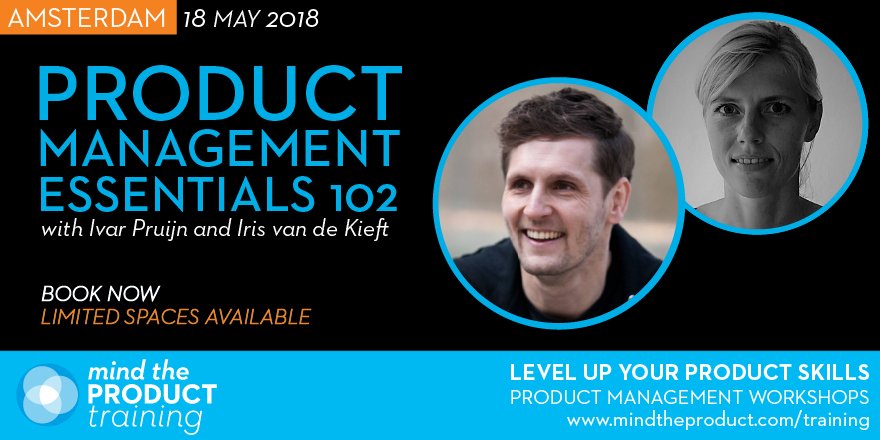 MindtheProduct's tweet photo. LAST CHANCE - get your tickets now for our #Amsterdam Product Management Essentials 102 training workshop. Next Friday @ivarpruijn &amp; @iris__k will help you to increase your strategic impact as a product manager  https://t.co/TI6FakNh1x #training #workshops https://t.co/xxon2cddds