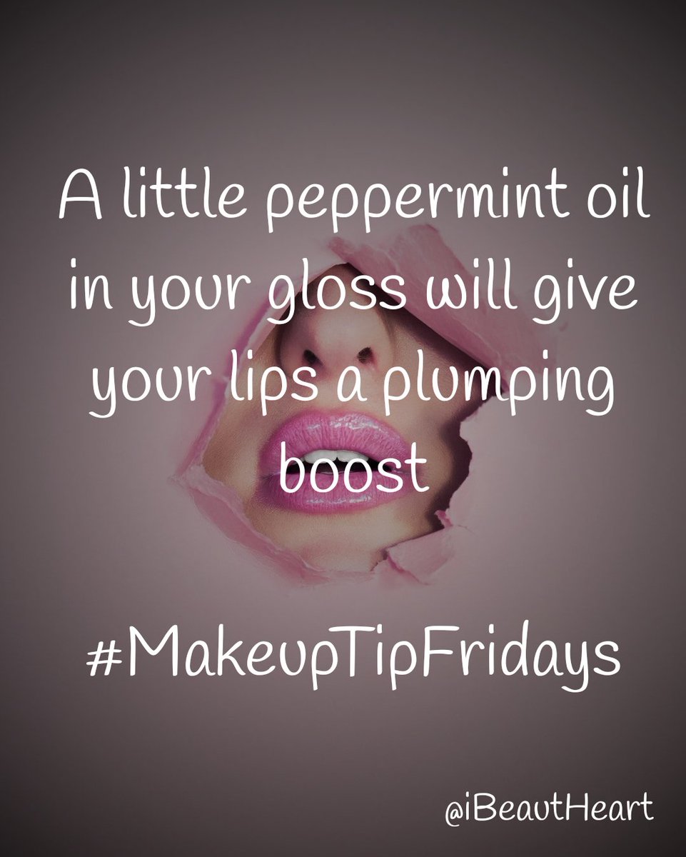 ibeautheart's tweet photo. Makeup Tip Friday's
#iBeautHeart #OMGMask #Facemask #Makeup #Peppermintoil #Gloss #PlumpingLips #MakeupTips #MakeupHacks #MakeupBloggers #MakeupBlog #WakeupandMakeup #MakeupAddict #MakeupLover #BeautyInfluencer #HudaBeauty #BeautyCare #BeautyInfluencer ##BeautyBar #MakeupMafia https://t.co/8oD0yZCHRq