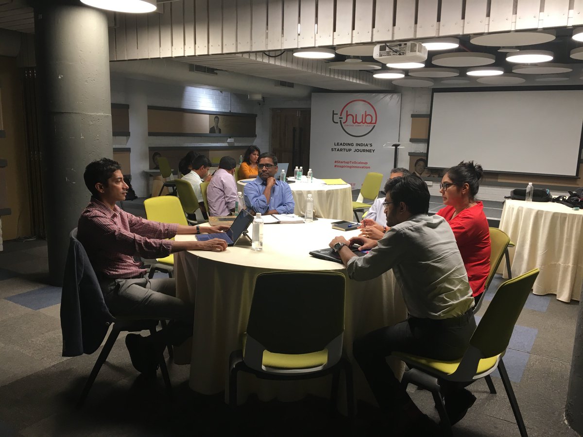 THubHyd's tweet photo. ICYMI: Our CEO, Jay Krishnan conducting the audit of the cohort #startups of Boeing HorizonX India Innovation Challenge 1.0 during Day 1 of the second onsite interventions at #THub.
@Boeing_In #innovation #accelerator #StartupToScaleup https://t.co/J3z3bwfxfR