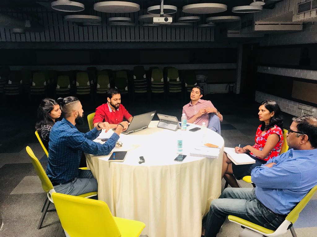 THubHyd's tweet photo. ICYMI: Our CEO, Jay Krishnan conducting the audit of the cohort #startups of Boeing HorizonX India Innovation Challenge 1.0 during Day 1 of the second onsite interventions at #THub.
@Boeing_In #innovation #accelerator #StartupToScaleup https://t.co/J3z3bwfxfR