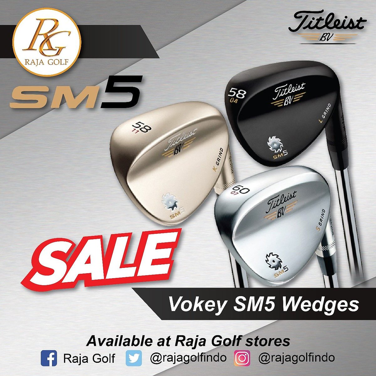 rajagolfindo's tweet photo. Precisely designed and manufactured using proprietary Spin Milled technology
.
Available at all Raja Golf Stores
.
For more info please contact:
Phone : 021 739-7252
or whatsapp : 081 199-7252
.
.
.
#RG #rajagolf #rajagolfindo #titleist #titleistgolf
#titleistproduct #wedges #SM5 https://t.co/nz63fXMhwB