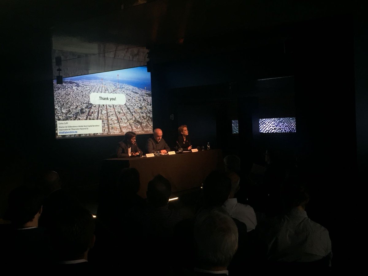 pembarcelona's tweet photo. Barcelona té molt potencial per a ser la #MetropolisDigital diu @ccuffi . 22 de 37 projectes europeus en 5G participats per entitats catalanes,som la capital del mòbil i tenim el compromís de @GSMA per atraure pilots i coneixement de la indústria pq Barcelona sigui capital 5G https://t.co/sZkl93ICnc