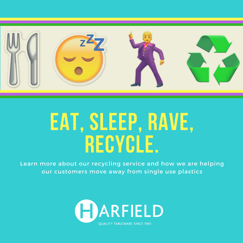 Harfield1's tweet photo. #Eatsleepraverecycle Learn more about our recycling service and how we are helping our customers move away from single use plastics https://t.co/j1tM3lXF1i
#eatsleepraverepeat #recyclable #harfield #tablewear #publicsector #gogreen #recycling #100percentrecyclable #savemoney https://t.co/SGjYL82HXb