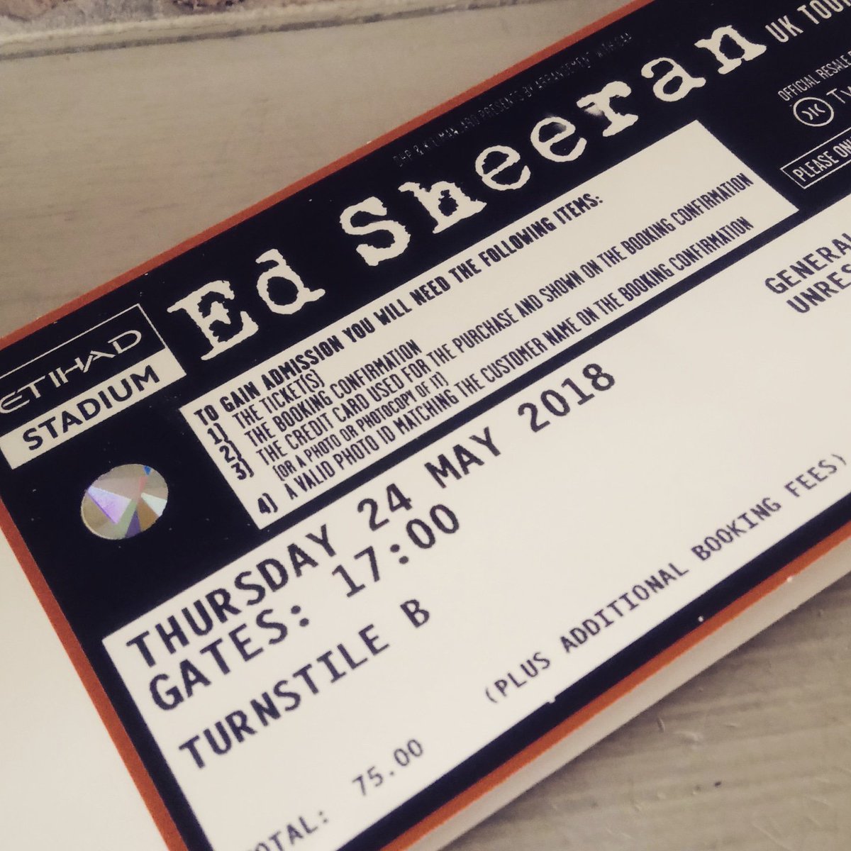 nicki_marie_t's tweet photo. Far too excited for this 😍 #oncountdown #edsheeran #standingagain #idogetspoilt @edsheeran https://t.co/AUegZHcDnZ