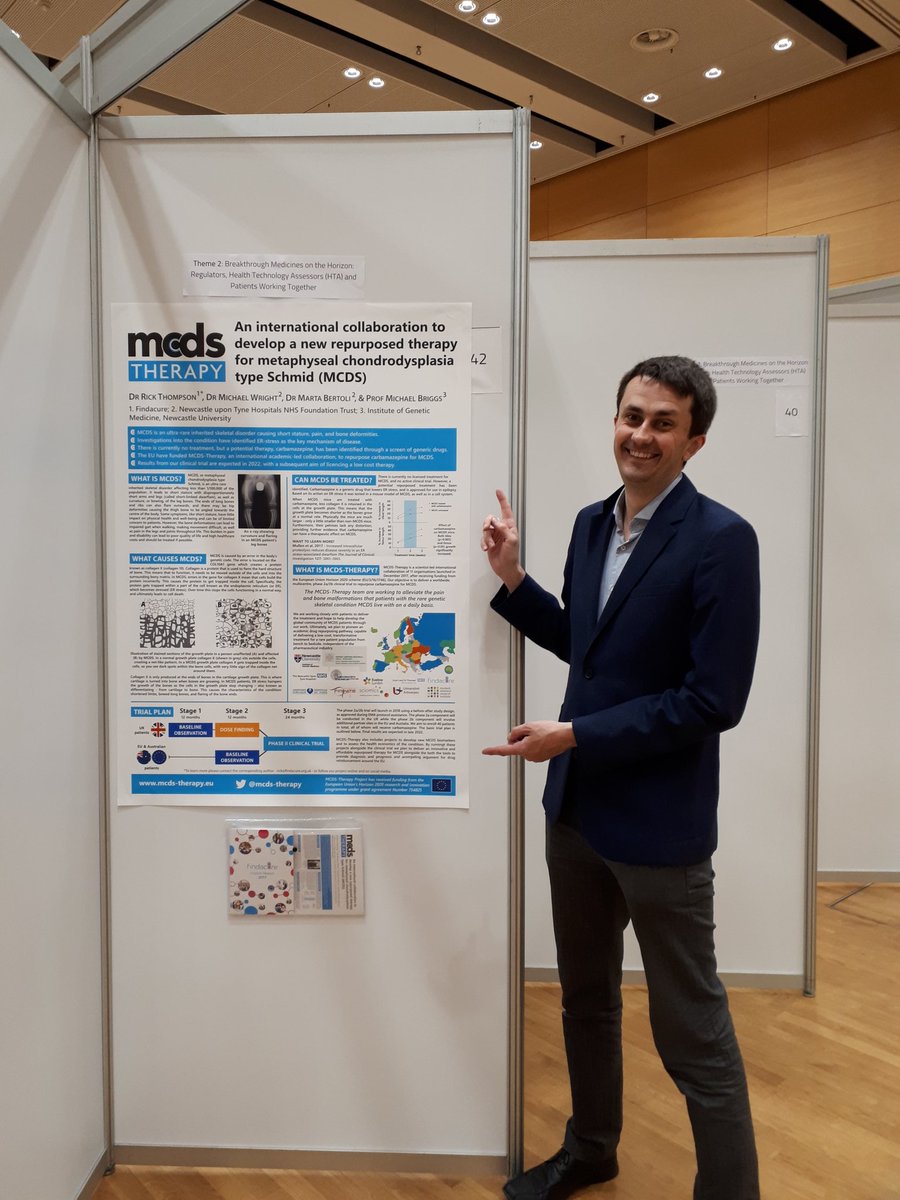 MCDS_Therapy's tweet photo. The MCDS-Therapy team is at #ECRDVienna to tell others about our exciting academic-led #DrugRepurposing clinical trial. Head over to stand 42 if you want to find out more! https://t.co/duLZJ3n5VG