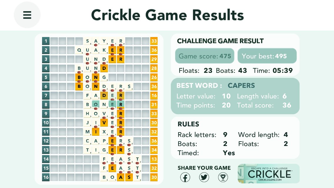 CrickleGame's tweet image. #Queing? #Yawning? Want to #learn #english while having #fun? Try Crickle the great new #word game! #FREE to download. Visit crickle.com for links to app stores😍 #innovateELT #ELT18 #englishvocab #learnenglish #englishgame #ELT #Barcelona #Oxfordenglish #mobilegame
