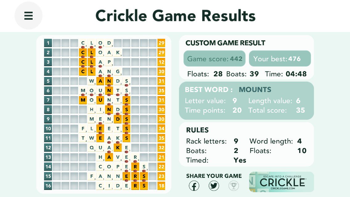 CrickleGame's tweet image. #Queing? #Yawning? Want to #learn #english while having #fun? Try Crickle the great new #word game! #FREE to download. Visit crickle.com for links to app stores😍 #innovateELT #ELT18 #englishvocab #learnenglish #englishgame #ELT #Barcelona #Oxfordenglish #mobilegame