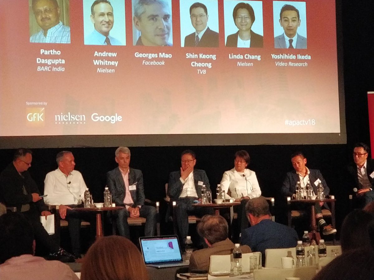BARCIndia's tweet image. #apactv18: .@parthodasgupta chairs the debate on Total Video Measurement Practice in the APAC region with representatives from @facebook @Nielsen @tvbcom &amp;amp; #VideoResearch @asi_radiotv. Join the debate now!