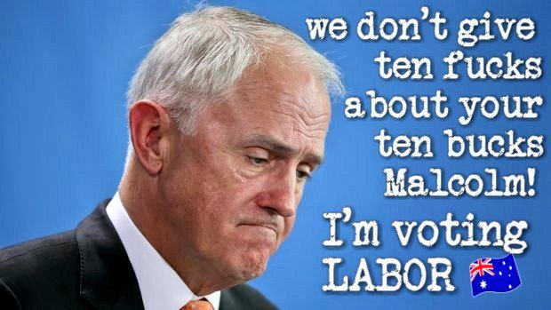 AntWorth69's tweet photo. @AustralianLabor Hey @TurnbullMalcolm How'd trying to buy off low income households go for your lot after @billshortenmp #BudgetReply2018 ?
Starting to feel the end is near?
Call the election already if you think you've got a hope in hell. https://t.co/YdAfge49pd