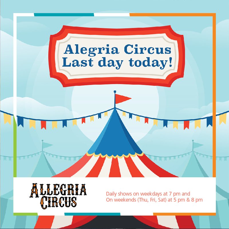 SpringBrkFest's tweet image. آخر يوم ل Allegria Circus ؟
 سارع الى حجز تذكرتك من خلال Qtickets / Paythem 
 أو تفض بزيارتنا في الموقع 
أوقات العروض هي الساعة ٥ عصرا و٨ مساءا 
#الدوحة #قطر