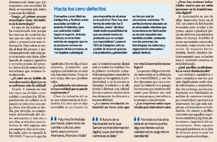Metromeet's tweet image. Toni Ventura, CEO de #Datapixel y ponente en Metromeet, da su opinión acerca de la #Innovación, la #Metrologia y sobre todo Metromeet ! Fue un placer contar con el apoyo de @expansioncom en #Metromeet2018! Nos vemos en #Metromeet2019!