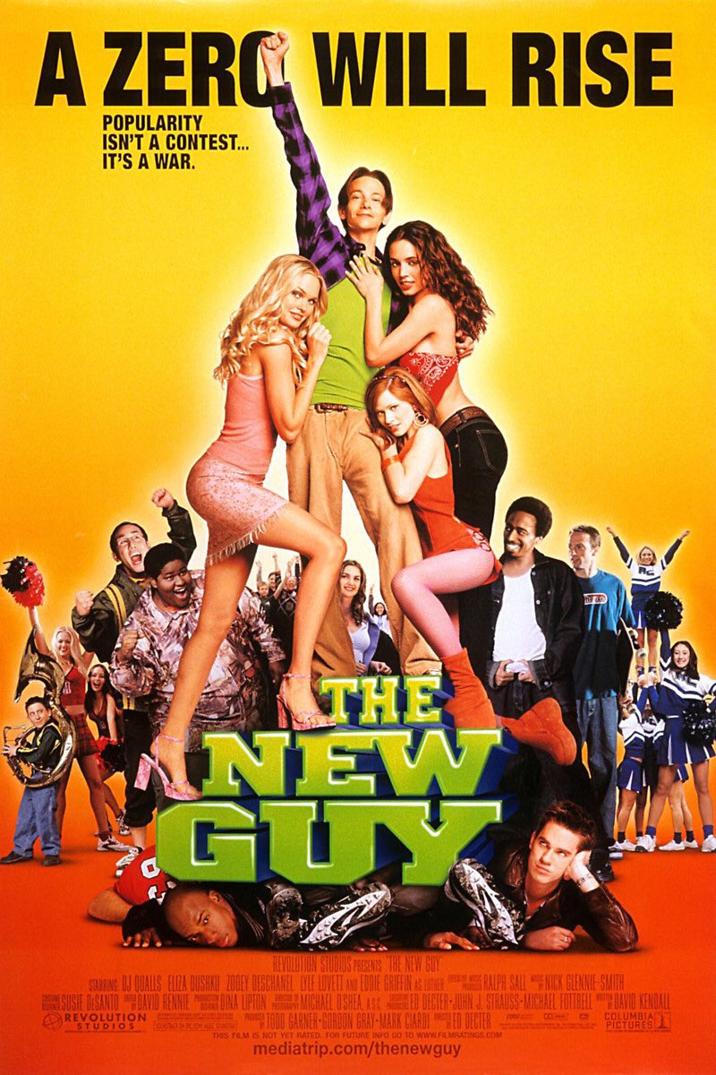 FilmNewsNos's tweet photo. 🎬MOVIE HISTORY: 16 years ago today, May 10, 2002, the movie 'The New Guy' opened in theaters!

#DJQualls #ElizaDushku #EddieGriffin #ZooeyDeschanel #LyleLovett #JerodMixon #ParryShen #AmeerBaraka #KinaCosper #RossPatterson #SunnyMabrey @Illeanarama #KurtFuller #GeoffreyLewis https://t.co/WaQTOXpQYn