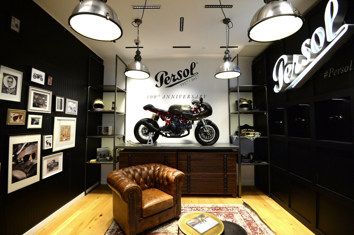 When brands become friends: Nice little <a href="/Persol/">Persol Eyewear</a> <a href="/DucatiUSA/">Ducati North America</a> <a href="/sunglasshut/">Sunglass Hut</a> <a href="/JANEMOTORCYCLES/">JANE MOTORCYCLES</a> collab in #NewYork