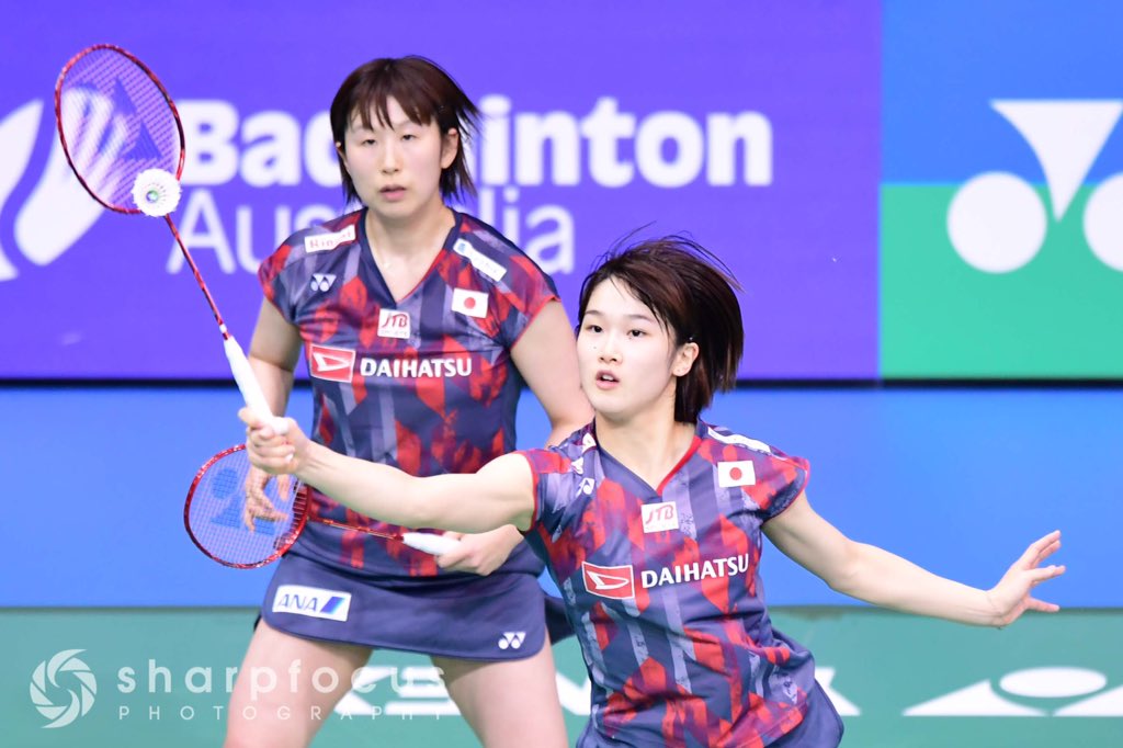 CROWN GROUP Australian Open 2018
WD - Quarter final
          🇯🇵Ayako SAKURAMOTO🏅
21 21 🇯🇵Yukiko TAKAHATA🏅
13 13 🇳🇿Anona PAK
          🇳🇿Fransisca Angelica RAHARDJA

#Badminton  #AO300 #Australia300  #Sydney  #Australia #Sydneyolympicpark