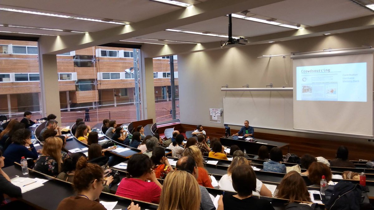 cobdc's tweet photo. A la planta 0, aula 40.012, la 7a Jornada de #GTProgramari dins les #15JCID 
#Omeka https://t.co/e3ReXR2805