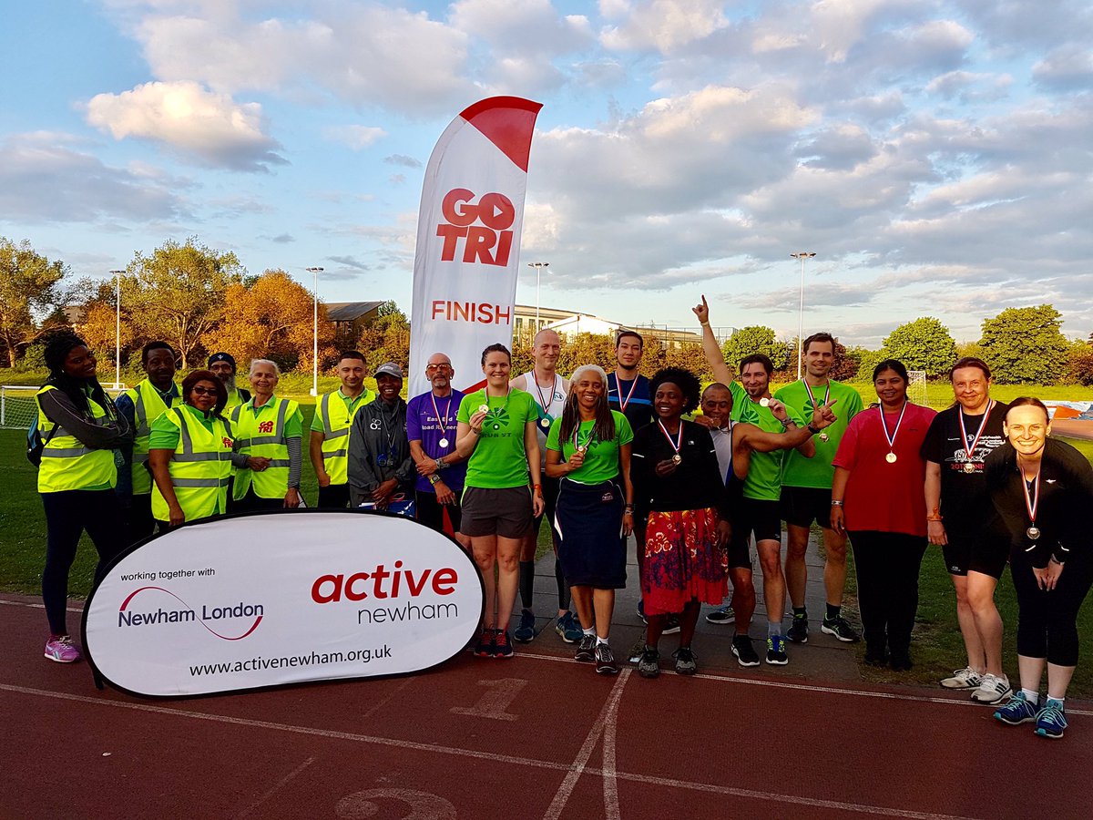 Thanks to all the kids, adults and volunteers at last nights GO TRI activeNewham Give it a Go Aquathlon. #gotri #swimrun #volunteers #london #newham