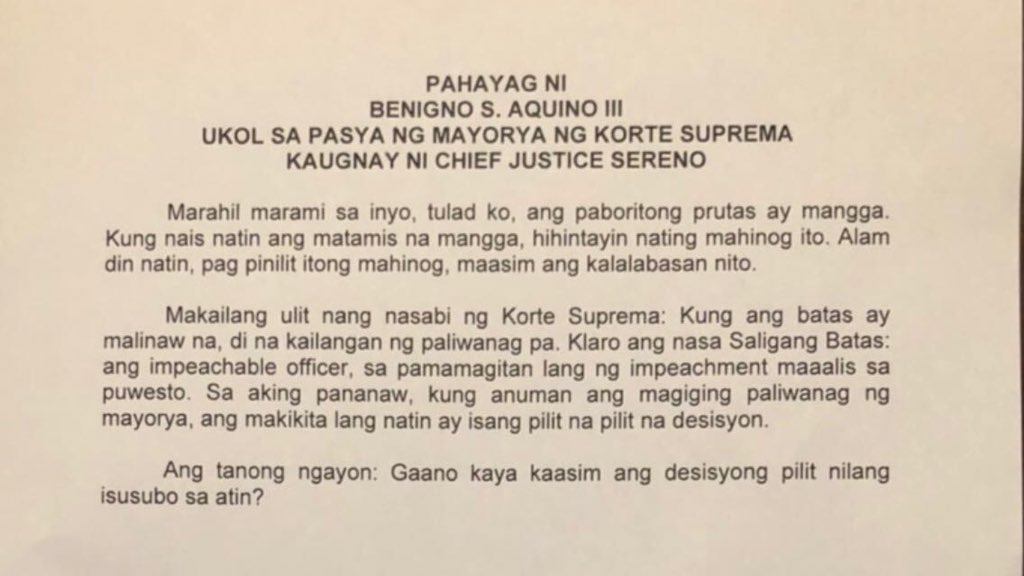 MyRizalPH's tweet photo. #WeFightWithSereno As the child of a mango grower, I know exactly what @noynoyaquino means pag kinakarburo ang mangga. Pangit ang lasa. Kaya kayong mga #Evil8, matitikman ninyo ang mapait na lasa ng inyong ginawa. You mark my words. God doesn’t sleep.@TedTe @SCPh_PIO @AltSCPh https://t.co/6Pfsvmq5i6