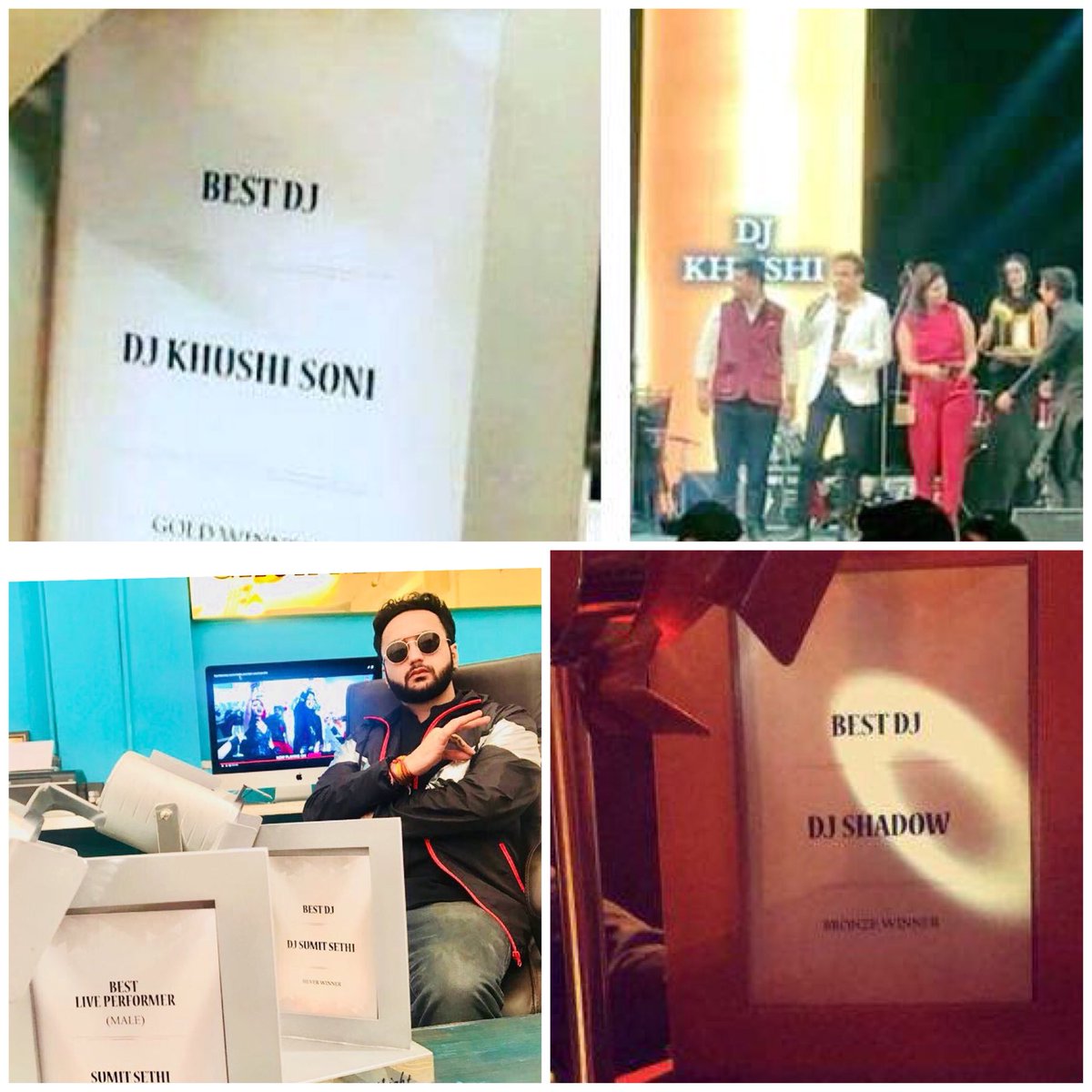 manishkaishav's tweet image. Congratulating my brothers for &apos;The Spotlight Award 2018&apos; by EEMA (Event &amp;amp; Entertainment Management Association).

DJ Khushi (Gold) - Best DJ
Sumit Sethi (Silver) - Best DJ &amp;amp; Best Live Performer
DJ Shadow Dubai (Bronze) - Best DJ

#ProudMoment #KeepRocking #BestDJs