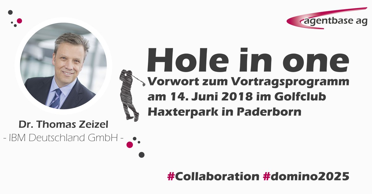 agentbaseAG's tweet photo. Hole in one - Das Vorwort von @TomZeizel zu seinem Vortrag am 14. Juni in #Paderborn. https://t.co/idlbZ2x7ff #Collaboration #Domino #IBMDomino #domino2025 #Zukunftssicherung #agentbase #SocialCollaboration #HoleInOne #TomZeizel https://t.co/f2x4JAoOjj
