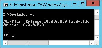 laurentsch's tweet image. #sqlplus 18.1 installed. #avg between 18.0 and 18.2 ?
