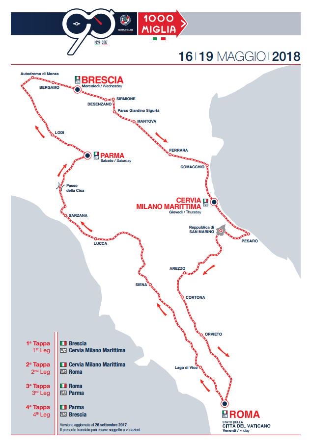 Ci stiamo preparando per il Rally 1000 Miglia? e tu?
Saremo a Brescia il 15 e il 16. Ci piacerebbe molto incontrare tutte le squadre e parlare di regolarità!
Dacci il tuo nome e il numero della tua auto e ti visiteremo!