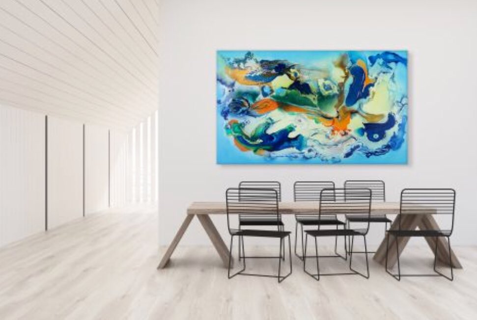 IN__SPACES's tweet image. Created on a hand-stretched canvas, ‘Animus’ is a breathtaking art piece that will bring a beautiful touch of colour into your home. #art in-spaces.com/prints-and-art…