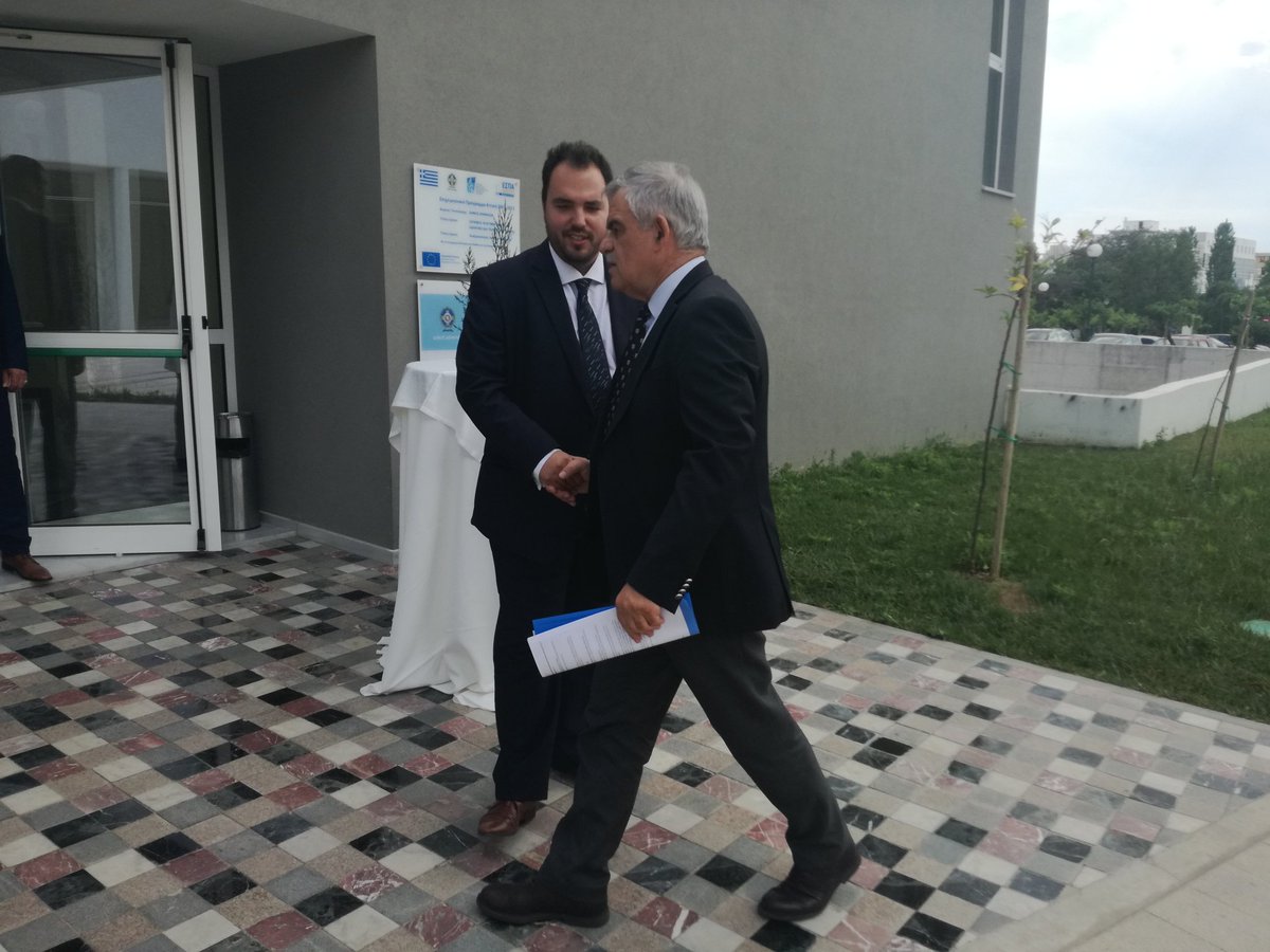 ESDF_IRTEA's tweet photo. @nikos_toskas, Alternate Minister of Interior and Citizen Protection, just arrived at #ESDF2018

#ESDF2018 #EU #CFSP #CSDP #IRTEA #1st_day #3rd_Panel_Discussions https://t.co/Y5iDgreytu