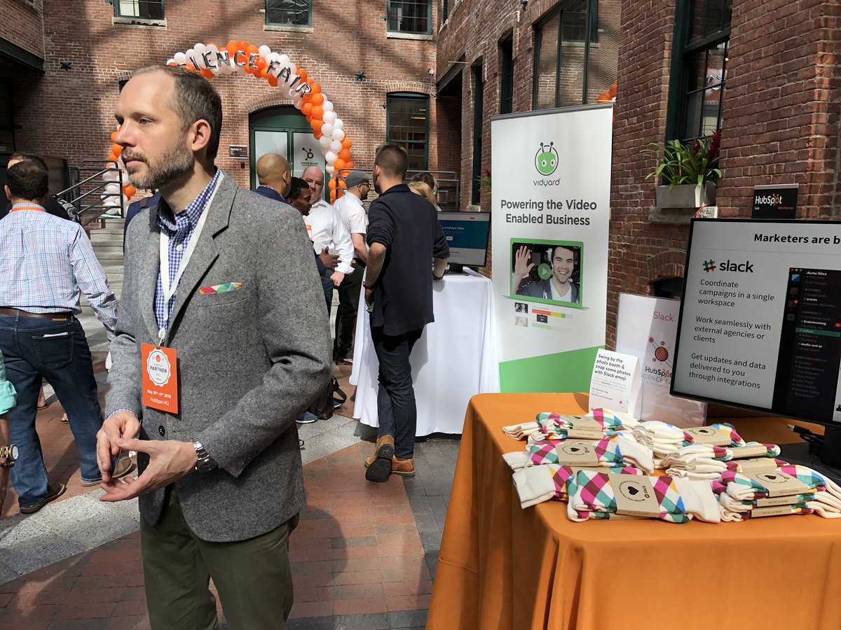 mrejmaniak's tweet photo. Connected with Connect partner Jim from @SlackHQ. Excited about streamlining things through their integrations and their socks!  #PartnerDay18 #HubPartner #Slack https://t.co/JDHsA8OKVO