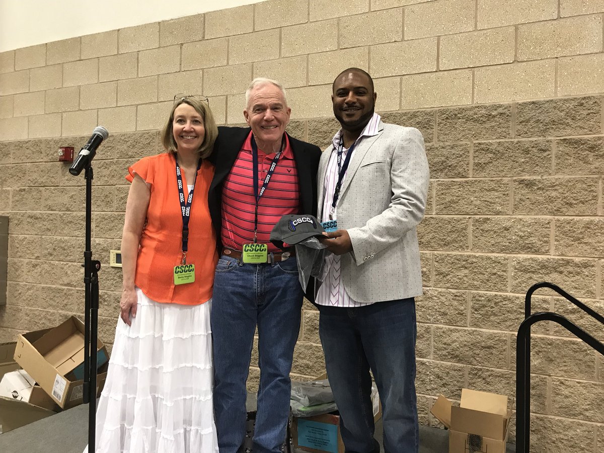 NickDebose's tweet photo. I want to thank Dr. Chuck Stiggins and his lovely wife Becky Stiggins for putting together the 18th annual national conference for the Collegiate Strength &amp; Conditioning Coaches Association! Thanks for making my first #CsCCa a memorable one! See you all next year! #sofSURFACES https://t.co/1lMtmyxRkW