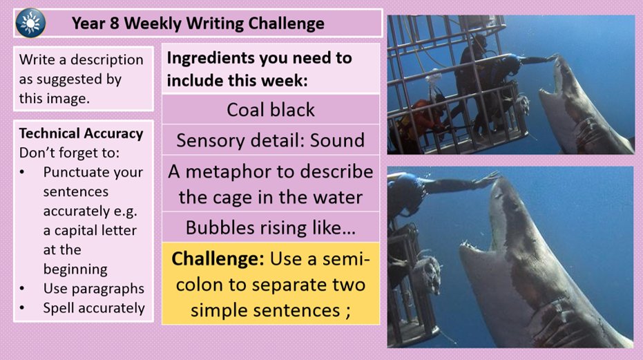 TLPMrsL's tweet photo. My Weekly Writing Challenge post has been updated with four new challenges. There's now 32 to use/adapt (link to the Google Drive folder in the post). Thanks, as ever, to @Xris32 for the inspiration! 
https://t.co/wvs8YAvRDw
@Team_English1 #teamenglish https://t.co/T7wLYRlRaW
