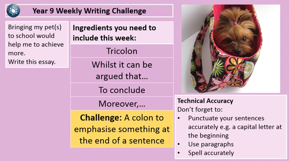 TLPMrsL's tweet photo. My Weekly Writing Challenge post has been updated with four new challenges. There's now 32 to use/adapt (link to the Google Drive folder in the post). Thanks, as ever, to @Xris32 for the inspiration! 
https://t.co/wvs8YAvRDw
@Team_English1 #teamenglish https://t.co/T7wLYRlRaW