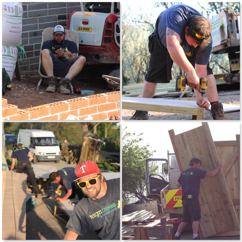 teigntrees's tweet photo. The Teign Trees & Landscapes calendar boys have been out in full force in this lovely weather we've been having lately with rather more flesh on show than usual 😎🙈 #teigntrees #calendar #comingsoon #sunsoutgunsout #treecrews #landscapers #fridayfun https://t.co/ufSRPeJCy3