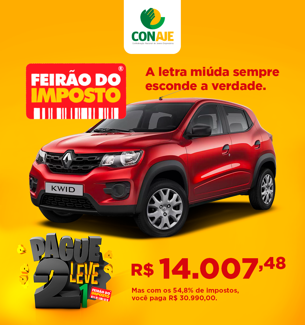 feirao_imposto's tweet photo. Sem os 54,8% de tributos, esse carro custaria R$ 14.007,48. Acreditamos que os impostos são úteis e, se bem utilizados, podem trazer benefícios para a sociedade. Mas lutamos pela diminuição de impostos excessivos e abusivos.
#feiraodoimposto2018 #conaje https://t.co/oowRq2NNd5