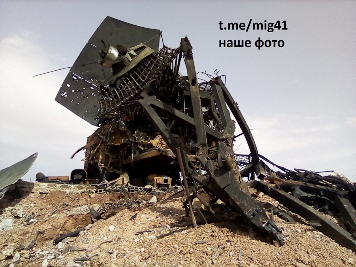 yarinah1's tweet photo. 5N62V illumination radar of S-200 SAM, apparently destroyed in Israeli strike. https://t.co/dpQRSi8Ilf