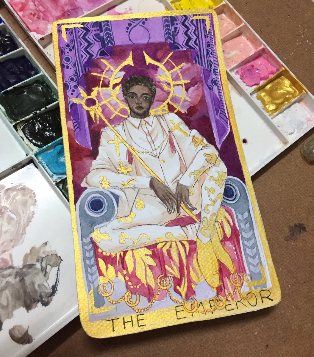 hangtungPS's tweet photo. Your majesty
#MetHeavelyBodies #MetGala2018 #wayercolor #art #drawing #fanart #tarot #ChadwickBoseman https://t.co/YFyWnpovRg