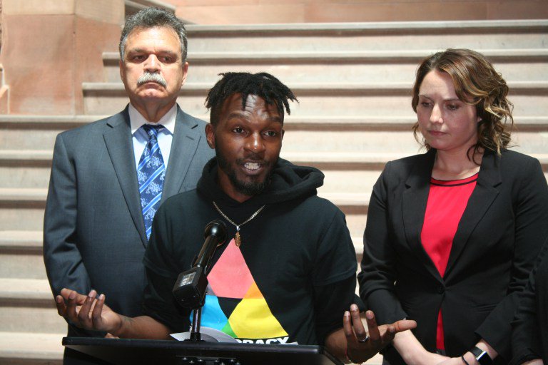 SenatorHamilton's tweet photo. I am proud to support #LGBTQ rights by marching and through legislation. .@Felixwortiz &amp; I are working to give drivers in NY a choice on how they can identify themselves on their licenses. It's part of a range of proposals supporting diversity.
#LGBTQWeek
https://t.co/kvumPRTb4y https://t.co/t3eq4kLO31