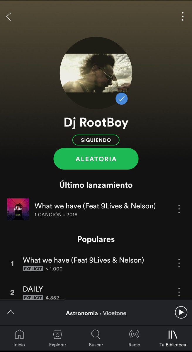 DjRootBoyGt's tweet photo. Follow me on Spotify 🔥
#spotifyartist #SpotifyFansFirst #spotifyplaylist #spotifybootcamp #Dancehall #diplo #SigueLaMúsica #rt #gt https://t.co/N8WS1hWFuf