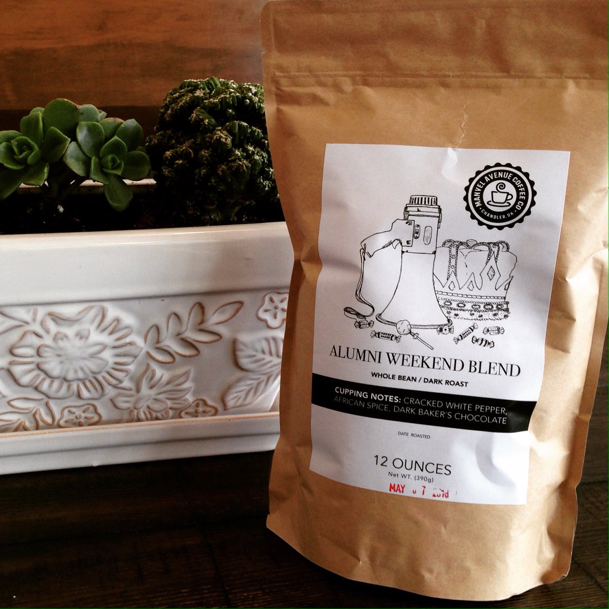 ManvelAveCoffee's tweet photo. Be sure to pick up a bag of our Alumni Weekend Blend!  Available for a limited time:  $14.99 https://t.co/1KiqqCd3Cl