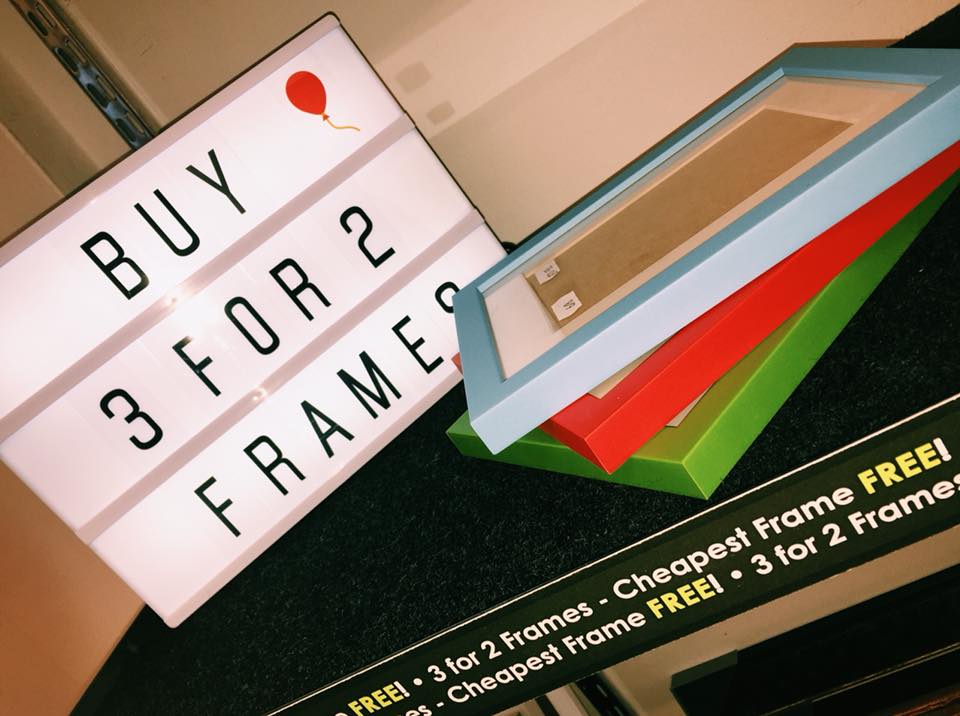 BARGAIN at Cambridge Framing Centre💸 
A mix and match of frame sizes and styles, to suit from 3 x 5”, up to 16 x 20” picture size. Buy two and take the third one for free!
