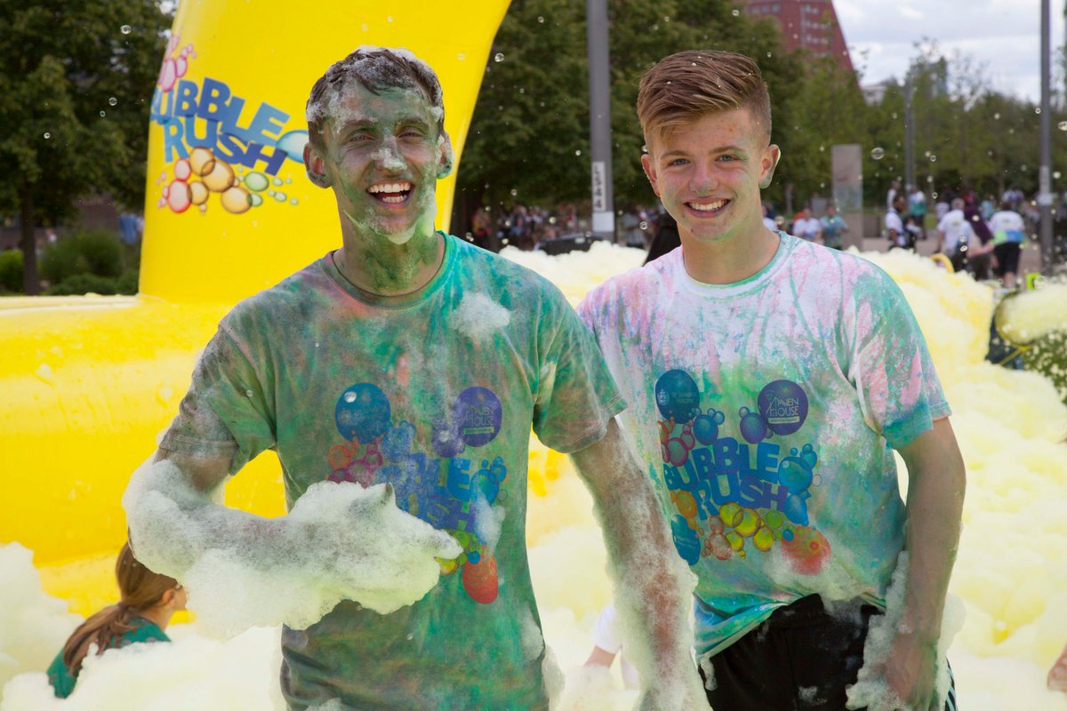 elbubblerush's tweet photo. There's only 4 weeks left to purchase your tickets for our #BubbleRush5k in Queen Elizabeth Olympic Park! It's going to be lovely bubbly on the 10th June so don't miss out! https://t.co/fBcsrLBdDZ #fridayfeeling https://t.co/hNTn020ktA