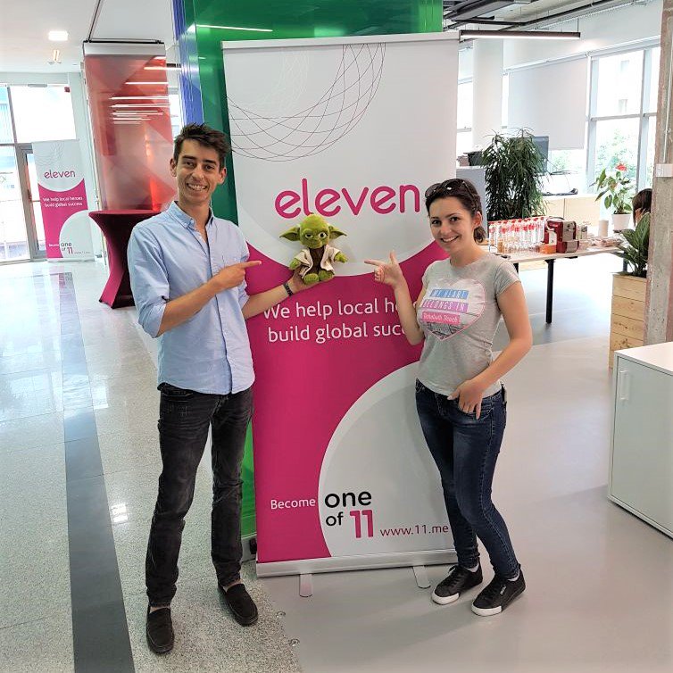 appzio_com's tweet photo. 🎉 Today Eleven's team celebrates the opening of its new office in Campus X.  We gave them a small present. Go strong guys and "may the force be with you"!
@elevenbg @appzio_com #startuplife #accelerator #mobileapps #investments #startups #Innovations https://t.co/GnzjSqnMDL