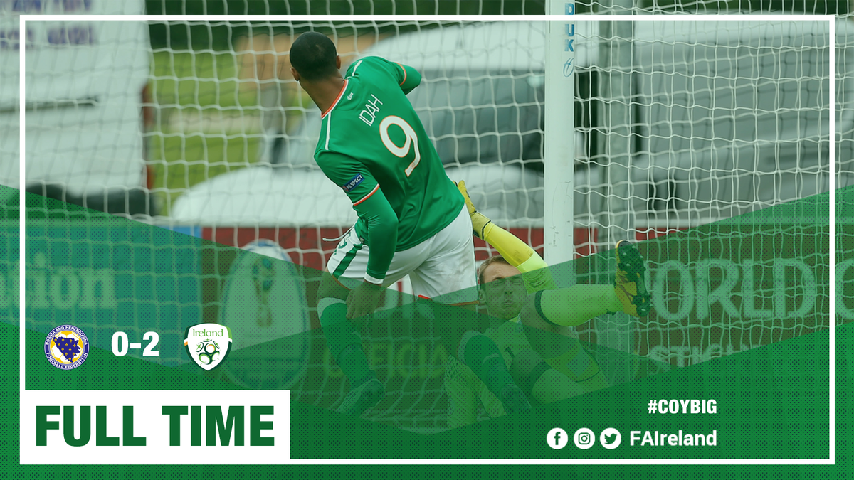 YES!! #IRLU17 🇮🇪 have beaten Bosnia &amp; Herzegovina to qualify for the #U17EURO quarter finals! A clash with the Netherlands awaits on Monday. 👏👏👏 #COYBIG