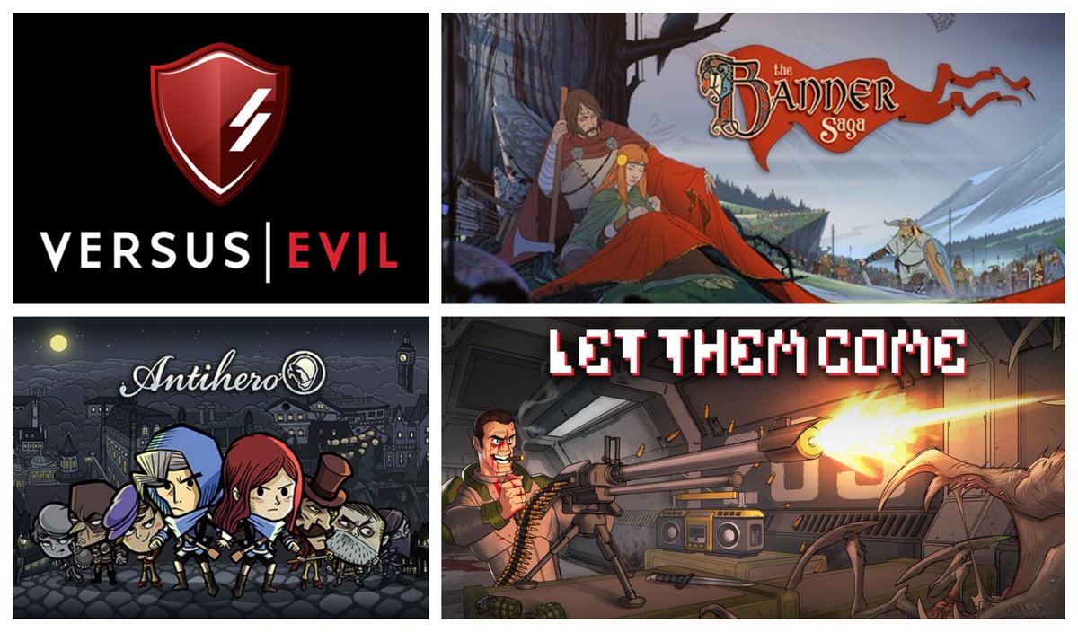TwitchKCmidwest's tweet photo. We have game codes for @AntiheroGame @LetThemCome & @BannerSaga to giveaway courtesy of @vs_evil! A big shout-out out to those folks for their support! #indiedev #twitchkcmeetup3 https://t.co/6l2F7OKjso