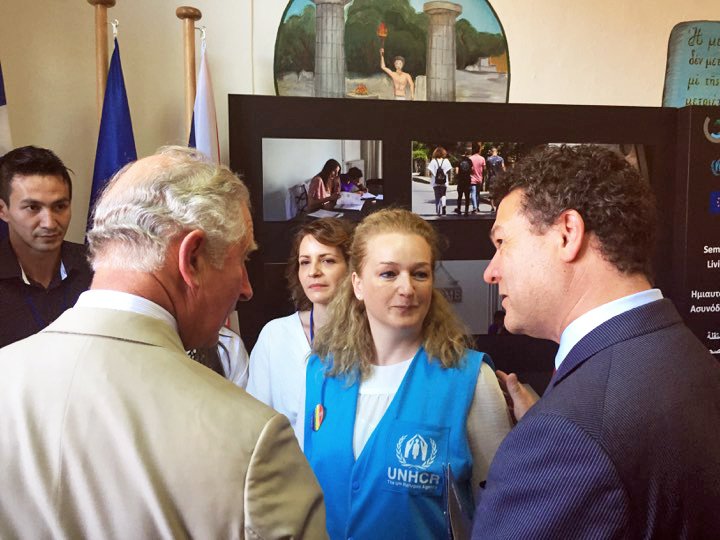 UNHCRGreece's tweet photo. #UNHCR Representative in Greece briefs The Prince of Wales on
innovative @refugees programme on the island of #Crete #RoyalVisitGreece https://t.co/2X16Gc6GBZ