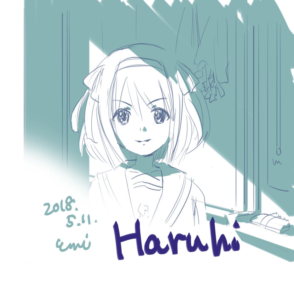 袈裟丸えみ 仕事お休み On Twitter 涼宮ハルヒの背景を描かせてもらったのは新人の頃 どうもありがとうございました 部室の美術が大好き